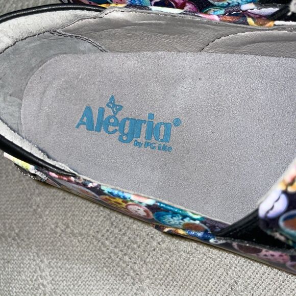 Alegria Women’s Nursing Shoes Size 38 U.S. 7 M Multicolor Baby Motif Comfort - Picture 2 of 12